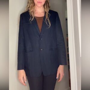 Everlane Classic Navy Blazer - Linen